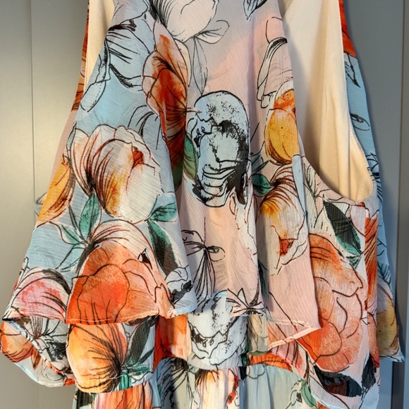 Donna Morgan Floral Halter Maxi Dress – Size 12 (US) - Picture 6 of 8